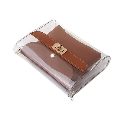 

Fashion Lady Shoulder Bag Strap Jelly Package Letter Purse Mobile Phone Shoulder Bag Women Messenger Bag 2019