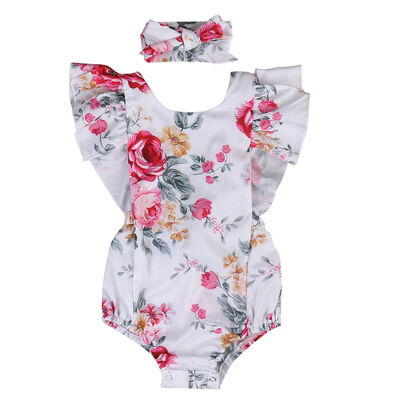 

Newborn Baby Kid Girls Infant Romper Jumpsuit Bodysuit Cotton Outfit Clothes Set