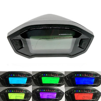 

Seven Colour Backlight Monkey LCD Meter Modified Instrument 10-15V for Motorcycle Speedometer Tachometer