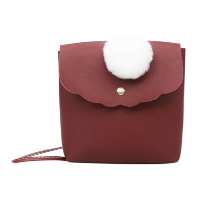 

Small Women Leather Hair Ball Messenger Shoulder Phone Bags Crossbody Bag