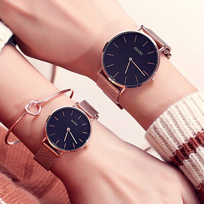 

Men&women quartz watch simple wild fashion calendar waterproof belt couple watch