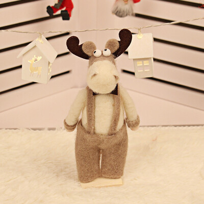 

〖Follure〗Retractable Christmas Santa Claus Snowman Deer Dolls Standing Figurine Tree