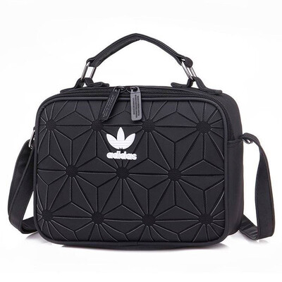 

Adidas official original brand off white 3D diamond design shoulder bag street fashion camera men women handbag student school bag