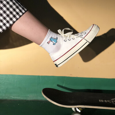 

ins port style retro hundred canvas shoes female students Korean version of original ulzzang small white shoes&shoes