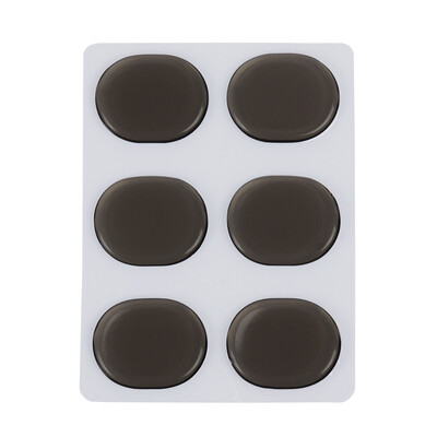 

6pcsset Drum Damper Gel Pads Snare Tom Drum Muffler Mute Coffee Color