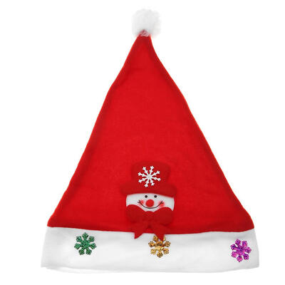 

Santa Snowman Reindeer Kids Christmas Hat Gift Children New Year Decoration