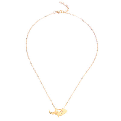 

Trendy Simply Women Love Heart Star Moon Pendant Necklaces Exquisite Gift