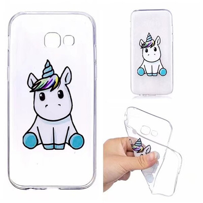 

Case Cover for Samsung Galaxy A5 2017 A520 Transparent Pattern Back Unicorn Soft TPU