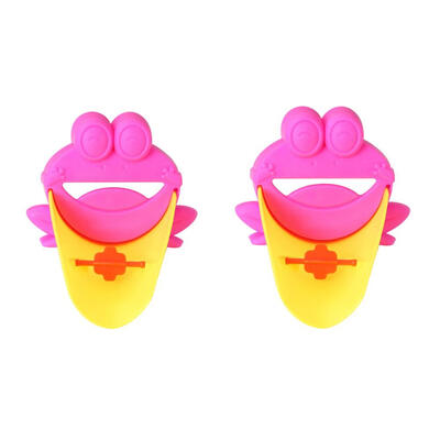 

2pcs Frog Shape Bathroom Gadgets Faucet Extenders for Kids Washing Hands
