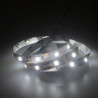 

Siaonvr 5V 2835 60SMD100CM WhiteWarm whiteBlue LED Strip Light Bar TV Back Lighting