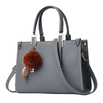 

Tailored Women Hairball Ornaments Tote Solid Sequins Handbag Purse Messenger Shoulder Bag