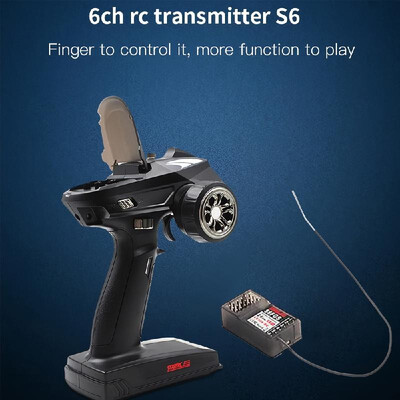 

STARTRC S6 24G 6CH Transmitter Remote Controller 400-500m 48V-12V DC with S6FG Receiver for RC Car RC Boat
