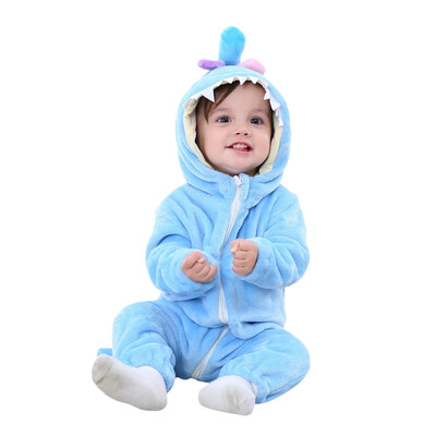 

Toddler Newborn Baby Boys Girls Animal Cartoon Hooded Rompers Outfits Clothes
