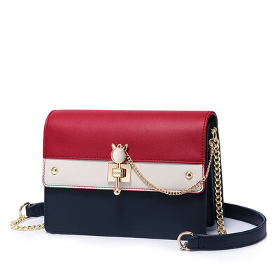 

Marsoul wild fashion shoulder bag Messenger bag girl shoulder bag small chain star with the bag small fresh color matching ladies
