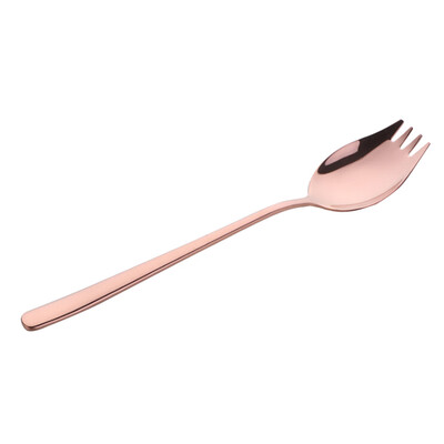 

Sporks Stainless Steel Long Handle Sporks Salad Spork Fruit Appetizer Dessert Multifunctional Spork