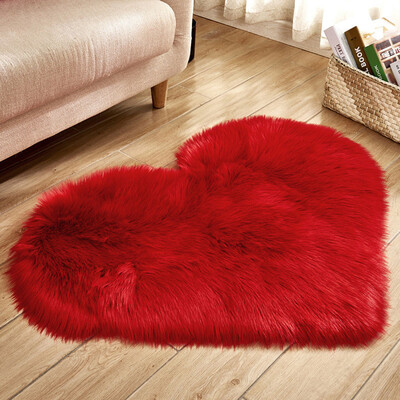 

Toponeto Wool Imitation Sheepskin Rugs Faux Fur Non Slip Bedroom Shaggy Carpet Mats