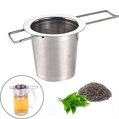 

Siaonvr Stainless Steel Mesh Tea Infuser Metal Cup Strainer Loose Leaf Grain Filter