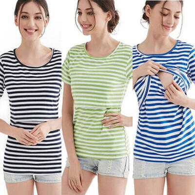 

Maternity Clothes For Pregnant Women Nursing Tops Breastfeeding T-Shirt Casual
