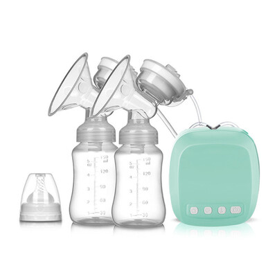 

CE Certificate Baby Safty Pink Green Wihte Silicone Breastfeeding Electric Automatic Milk Nipple Double Breast Pump