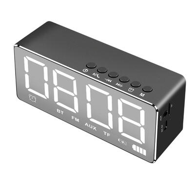 

Speaker Q9 Bluetooth 41 Speaker Wireless Stereo Music Soundbox with LED Time Display Clock Alarm Loudspeaker