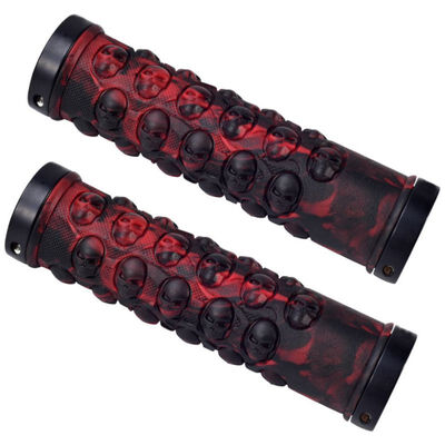 

New Hot Mountain Bike Bilateral Lock Skull Pattern Non-slip Road Bicycle Rubber Handlebar Grip