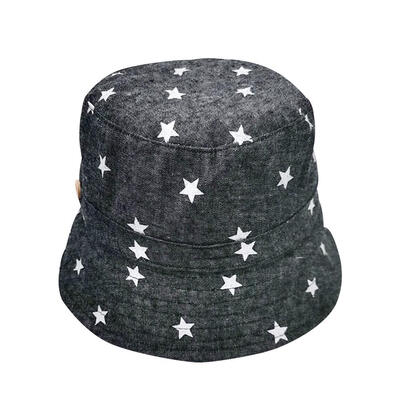 

Summer Baby Stars Print Sun Hat Fisherman Caps Kids Basin Cap Bucket Hat