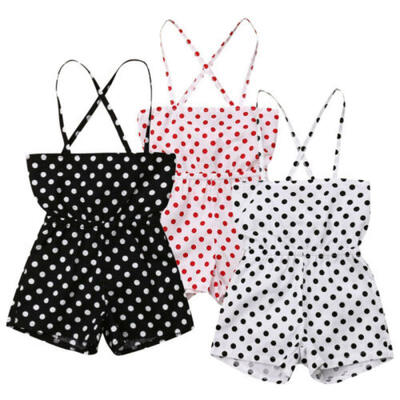 

Infant Toddler Kids Baby Girl Off The Shoulder Romper Jumpsuit Playsuit Sunsuit