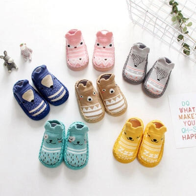 

New Baby Kids Boys Girls Cartoon Anti-slip Socks Warm Soft Floor Slipper Socks