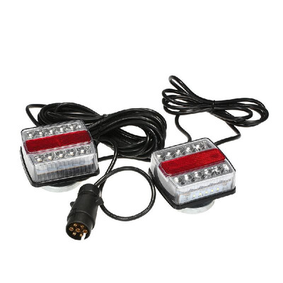 

Trailer Trail Light Lamp Indicator 15LED Magnetic Board Trailer Towing Side Rear Lamp for Trailer Caravan Truck