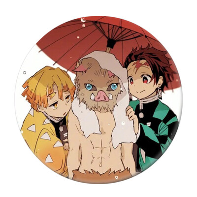 

zhongjiany Anime Demon Slayer Kimetsu no Yaiba Kamado Tanjirou Pin Button Brooch Badge
