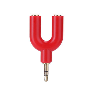 

35mm Extension Earphone Headset Audio Splitter 1 Male to 2 Female Adapter