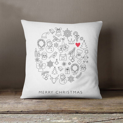 

Tailored Christmas Rectangle Cushion Cover Silk Throw Pillow Case Pillowcase