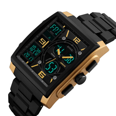 

Gobestart Mens Military Rubber Tactical LED Digital Watch Sports Waterproof Analog Quartz