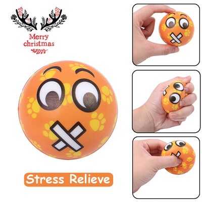 

〖Follure〗Lovely Christmas Present Mouth Emotion Ball Elasticity Rising Kids Squeeze Toys
