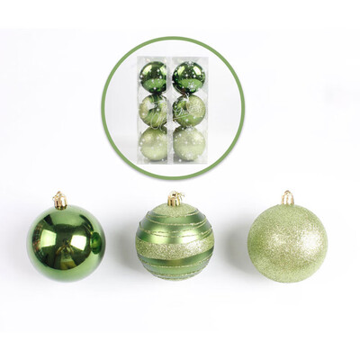 

12PC 80mm Christmas Xmas Tree Ball Bauble Hanging Home Party Ornament Decor New