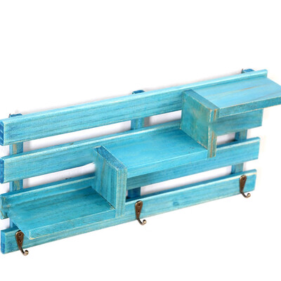 

Creative Vintage Wood Wall Mounted Shelf Holder Storage Rack Organizer Hanging Home Decor Stairs Wall Shelf