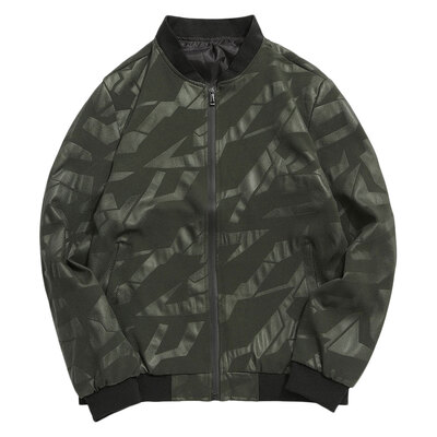 

Simple Zipper Casual Baseball Jacket