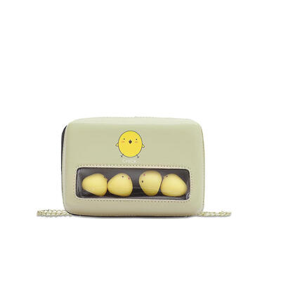 

Cute Chick Decor Shoulder Handbags Women Chain PU Leather Crossbody Bags