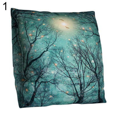 

Double-sided Printed Tree Map Star Sky Pillow Case Cushion Cover Sofa Bed Decor