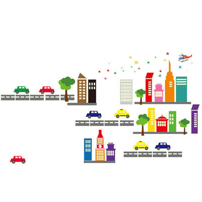 

Self-adhesive Fluorescent Wall Stickers Cartoon Car Luminous Room Decals