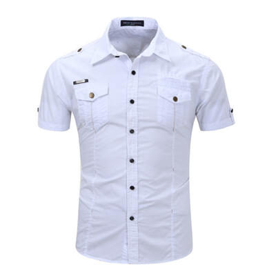 

Mens Casual Short Sleeve Shirt Button Down Work Shirts