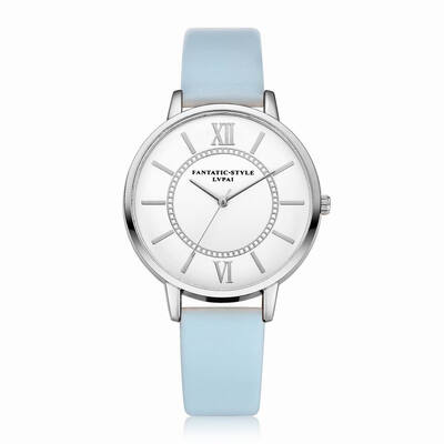

Lvpai P092- Women Fashion Silver Tone Bezel Leather Band Wrist Watches
