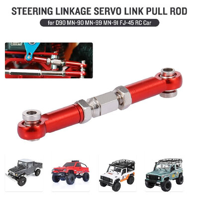 

Replacement for JJRC WPL MN-D90 MN-90 MN-99 MN-91 FJ-45 RC Car Steering Linkage Servo Link Pull Rod Turnbuckle Aluminum Alloy Upgr
