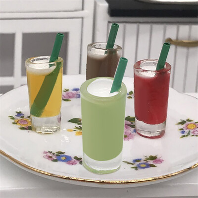 

YIWULA112 16 Doll House Miniature Scene Mode Mini Drink Pretend Toys