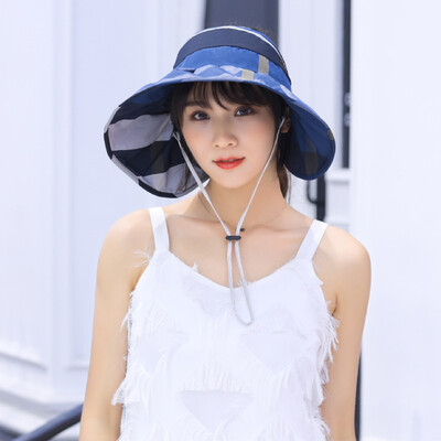 

Korean version sunscreen hat woman summer new chic all-tide sunshade head travel sunshade hat brim sunhat