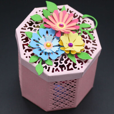 

Siaonvr New Flower Heart Metal Cutting Dies Stencils DIY Scrapbooking Album Paper Card