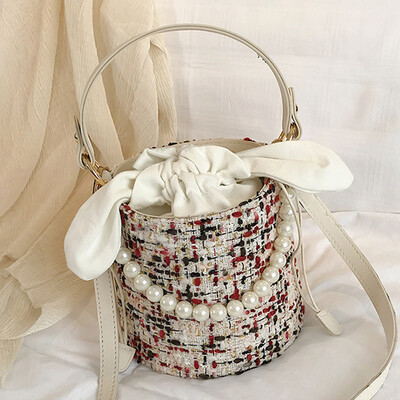 

Oblique carry bag female Mori Xiaoqing new bucket bag new 2019 Korean foreign gas portable single shoulder bag