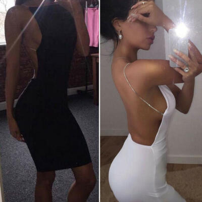 

Women Bandage Bodycon Casual Sleeve Evening Party Cocktail Club Mini Dress