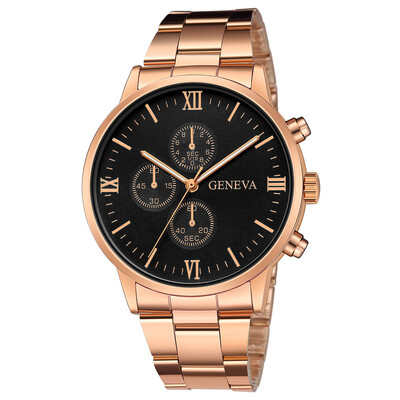

Gobestart Mens Stainless Steel Quartz Analog Date Wrist Watch Sport Watches Gifts