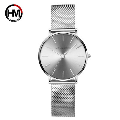

Luxury Brand Women Watches Rose Gold Mesh Stainless Steel Ultra-thin Japan Quartz Movement Female Wristwatch Montre Femme xfcs